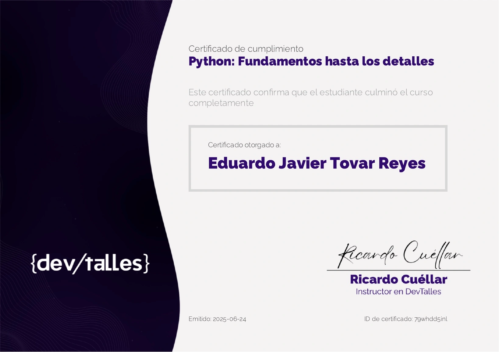 Python: Fundamentos hasta los detalles